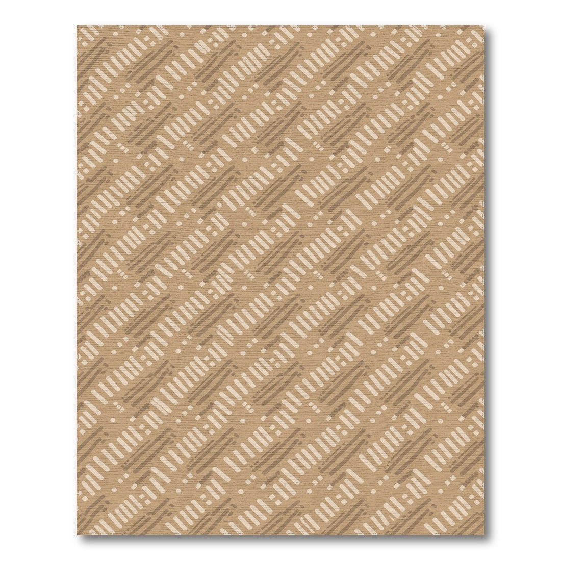 Heritage Tribal Brown Tan Area Rug