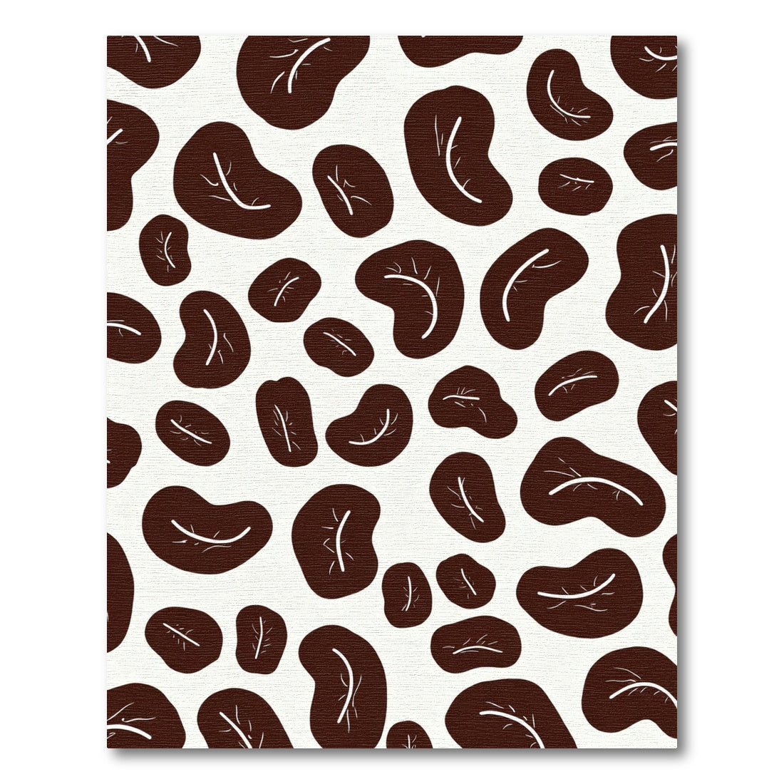 Brown Irregular Shapes Textured Rug