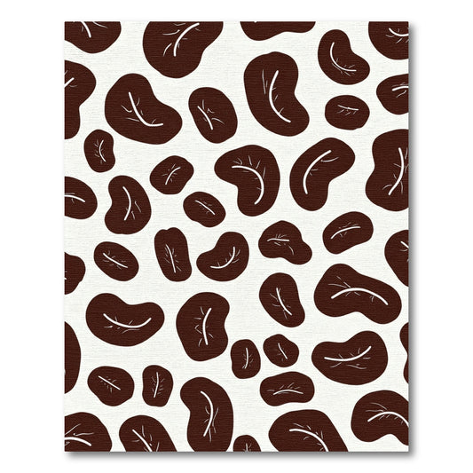 Brown Irregular Shapes Textured Rug