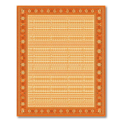 ODIKA Orange Heritage Tribal Area Rug