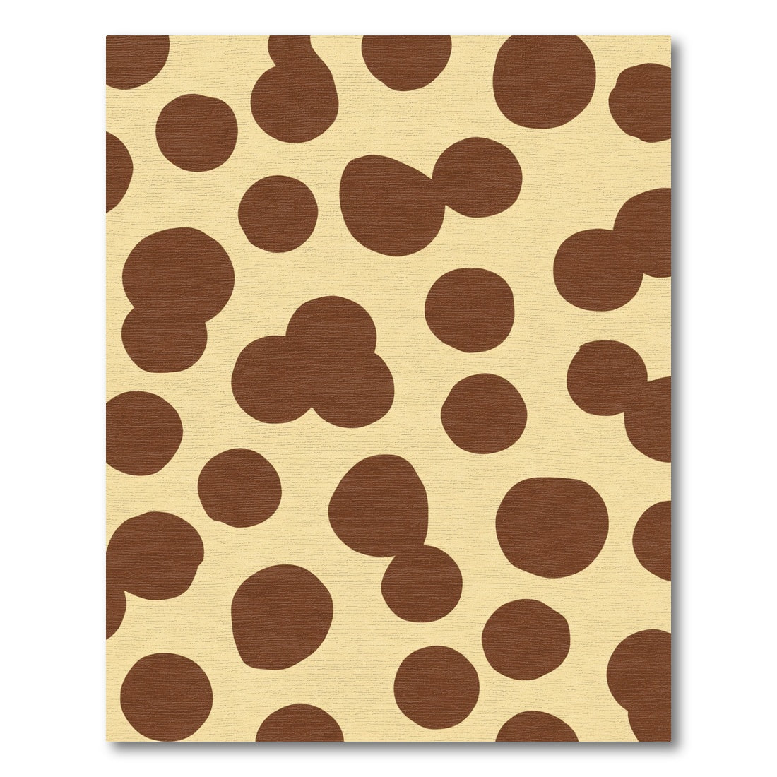 Brown Cream Polka Dot Rug