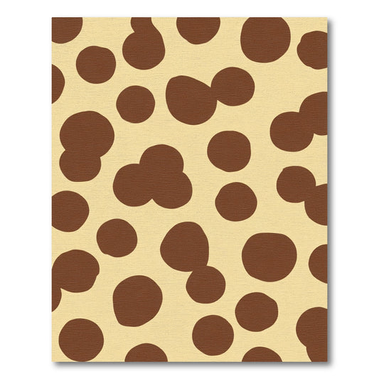 Brown Cream Polka Dot Rug
