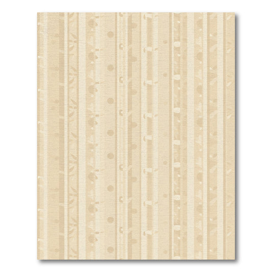 Neutral Stripe Dot Floral Arrangement Rug