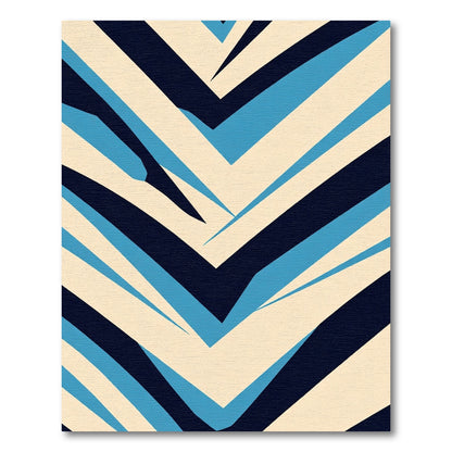 Bold Geometric Chevron Lines Rug