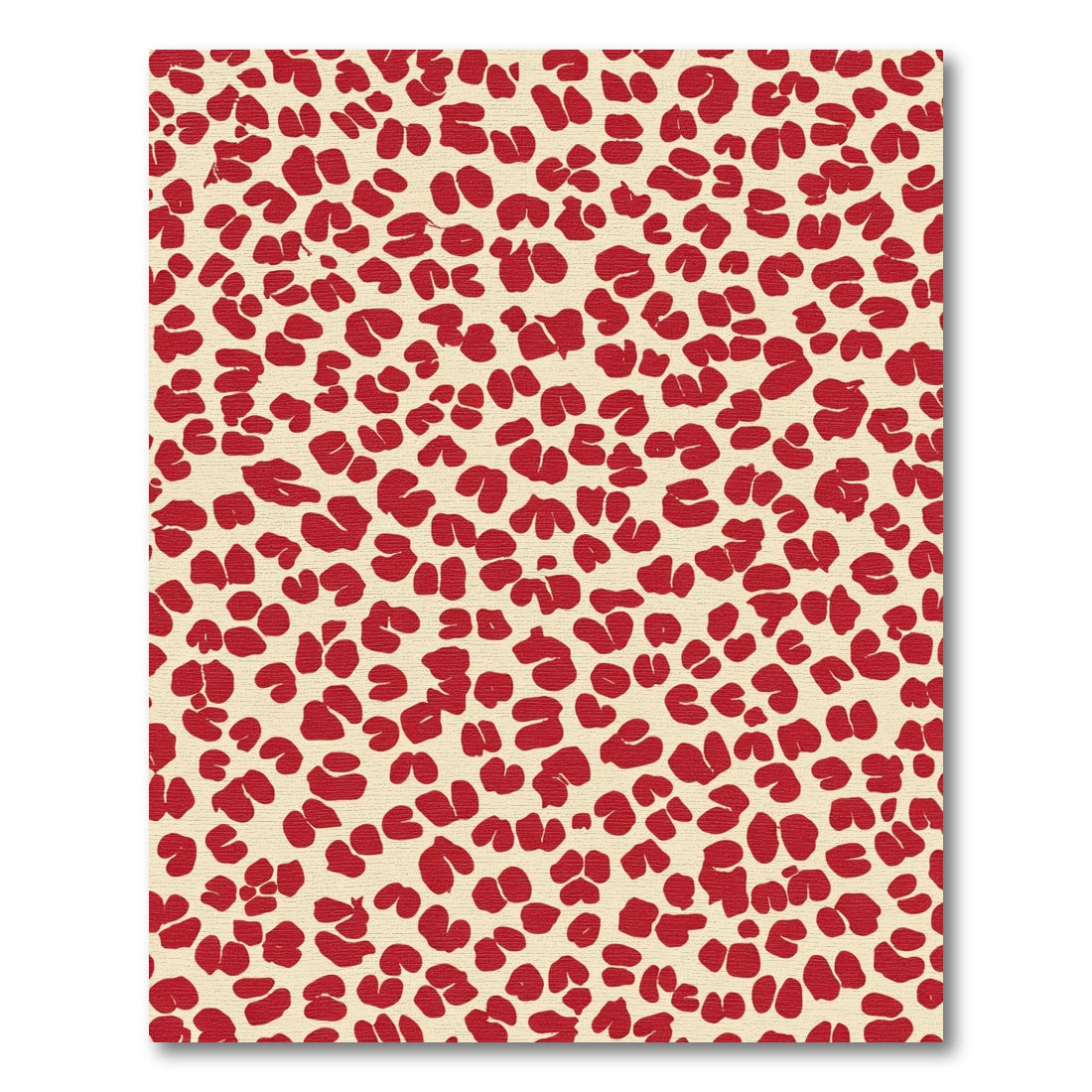 Crimson Blotchy Spots Rug