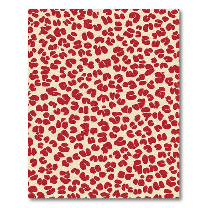 Crimson Blotchy Spots Rug