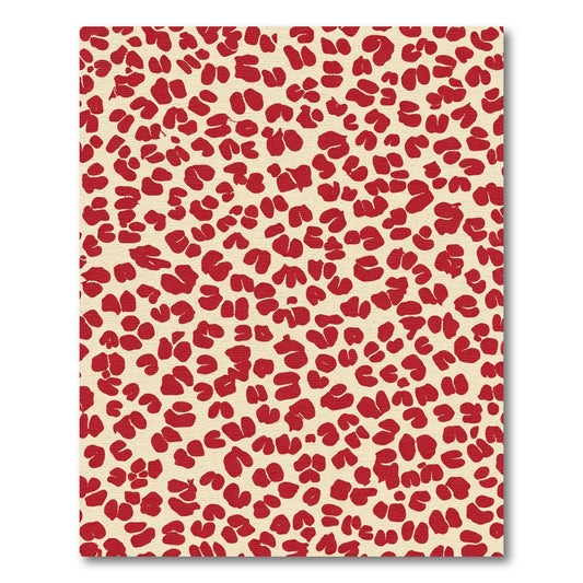 Crimson Blotchy Spots Rug