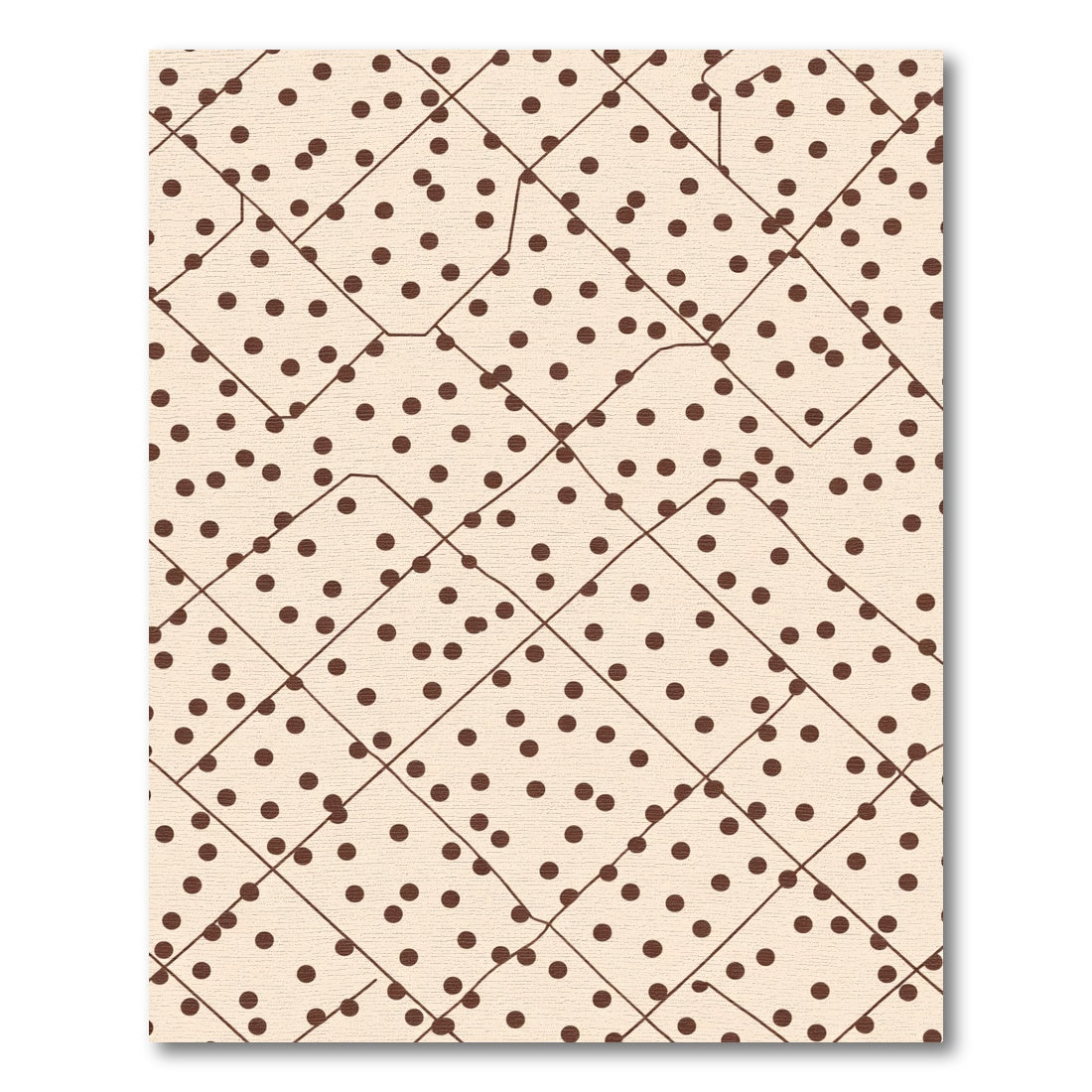 Beige Polka Dot Geometric Field Rug