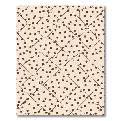 Beige Polka Dot Geometric Field Rug