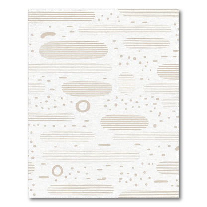 Beige Abstract Linework Area Rug