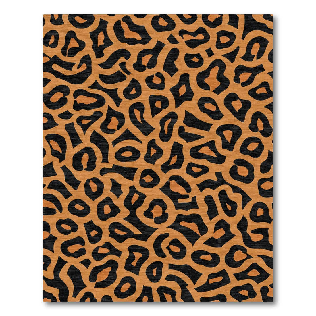 Wild Panther Spots Orange Rug