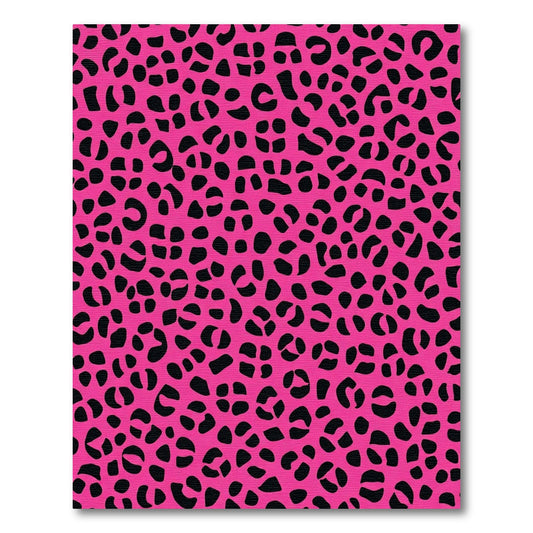 Hot Pink Bold Leopard Spot Rug
