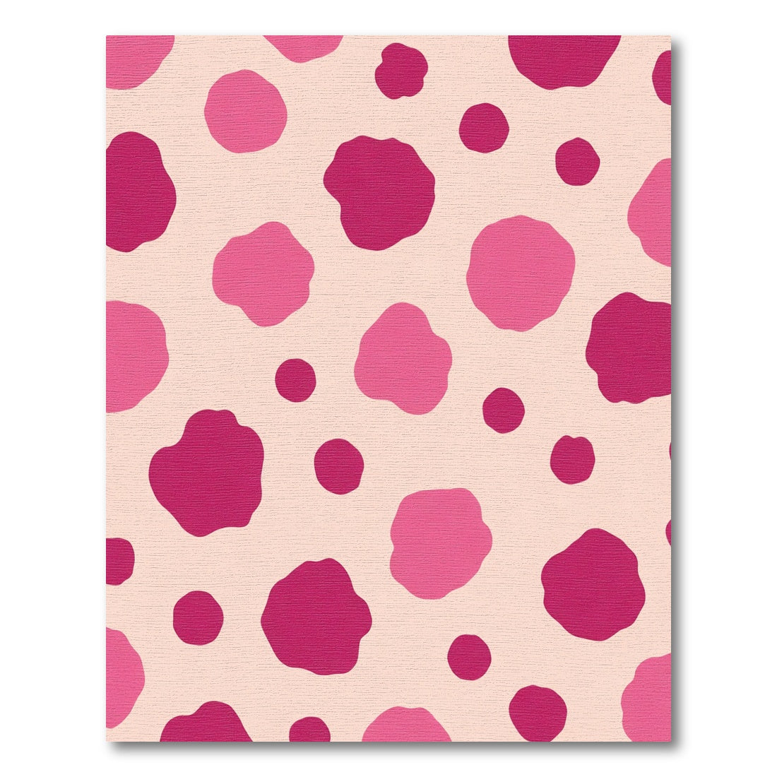 Pink Giraffe Spotty Background Rug