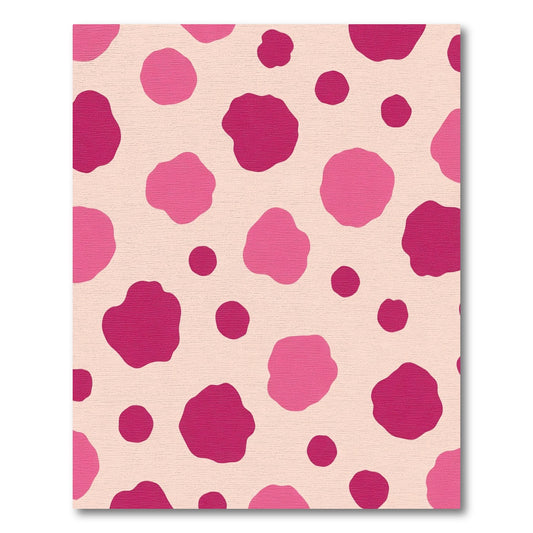 Pink Giraffe Spotty Background Rug