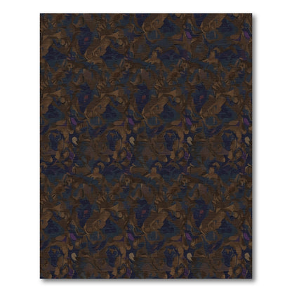 Dark Abstract Camouflage Splatter Rug