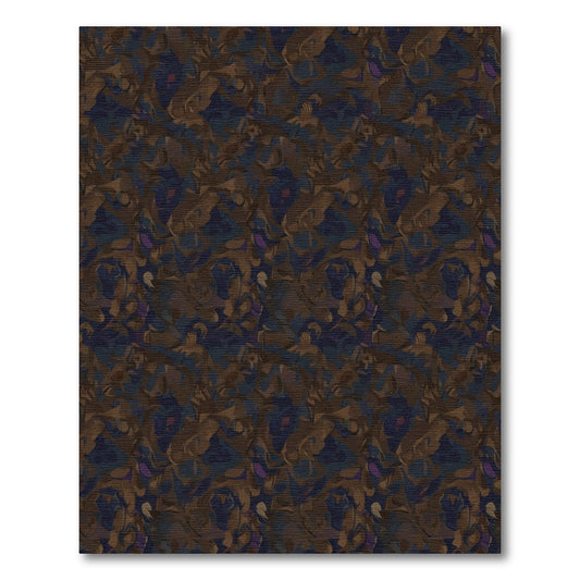 Dark Abstract Camouflage Splatter Rug