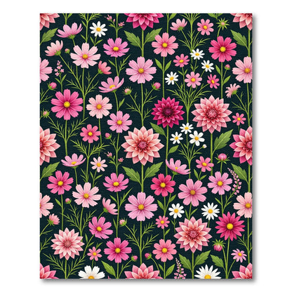 Pink Cherry Blossom Garden Rug