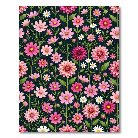 Pink Cherry Blossom Garden Rug
