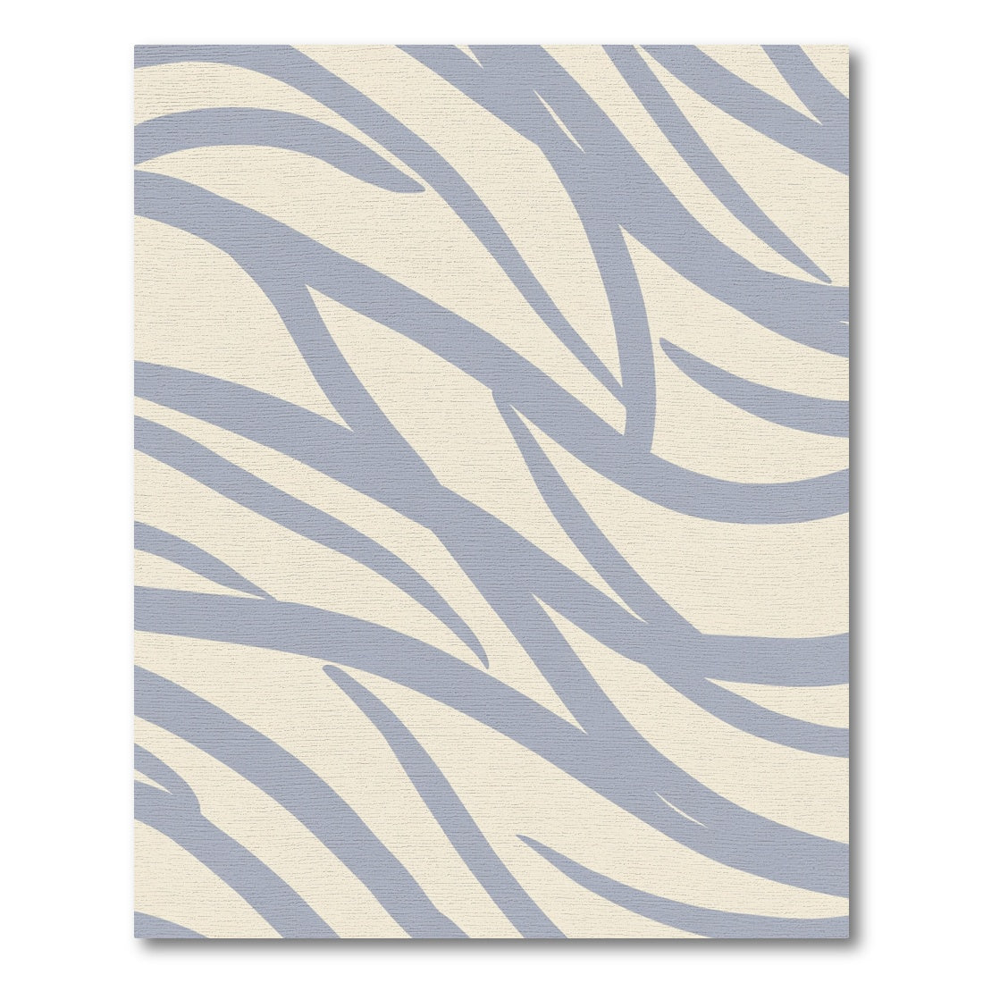 Abstract Blue Stripe Suede Texture Rug