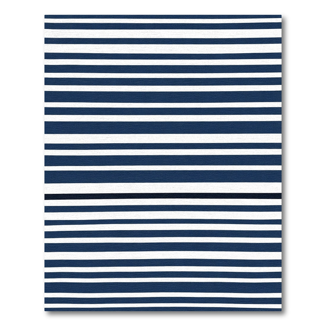Classic Navy White Pinstripe Rug