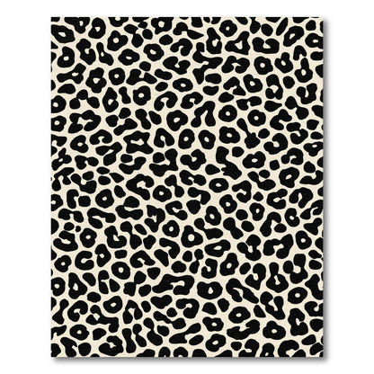 Cream and Black Leopard Spots Rug