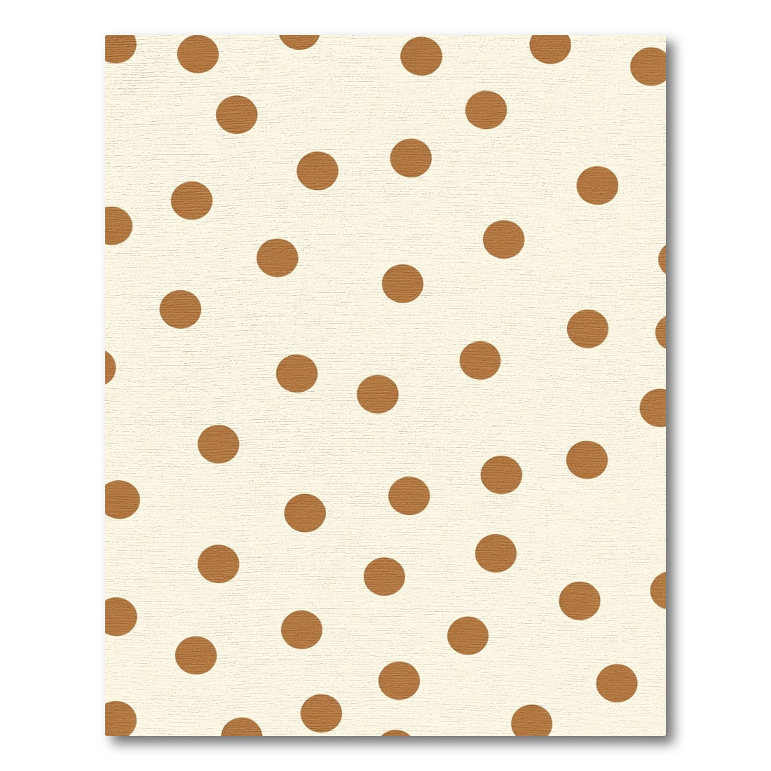 Cream Brown Round Spot Cover Rug