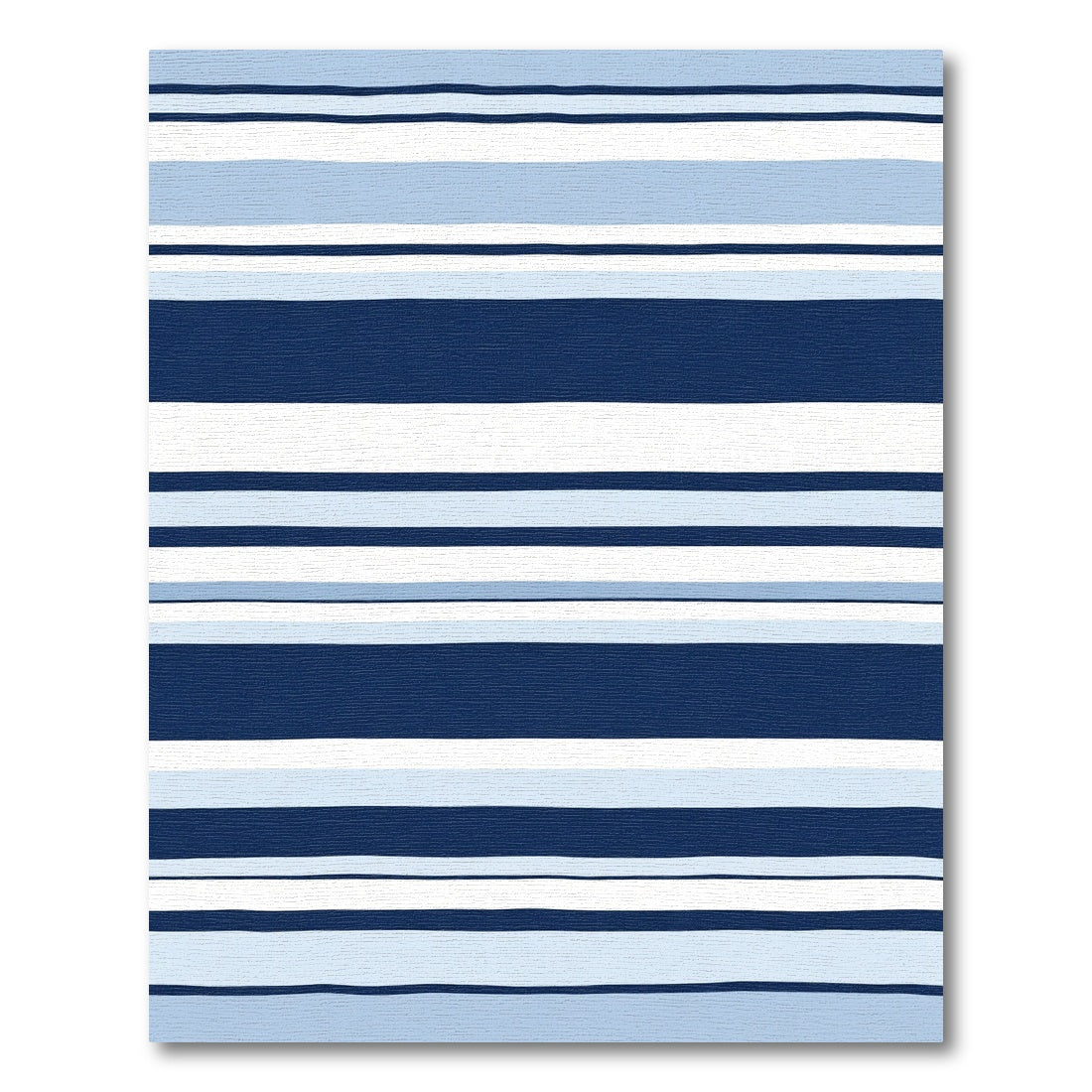 Shades Blue Horizontal Stripe Rug