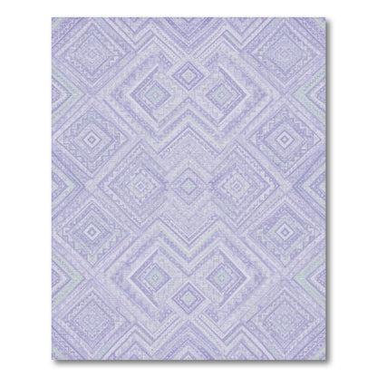 Purple Geometric Diamond Geometric Modern Area Rug