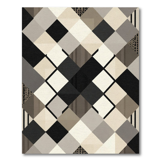 Monochromatic Diamond Lattice Geometric Rug