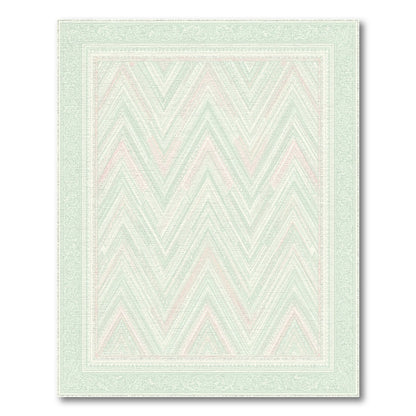 Mint Green Chevron Area Rug