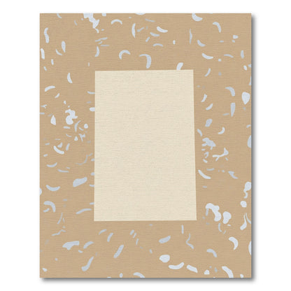 Terrazzo Cream Abstract Shape Rug