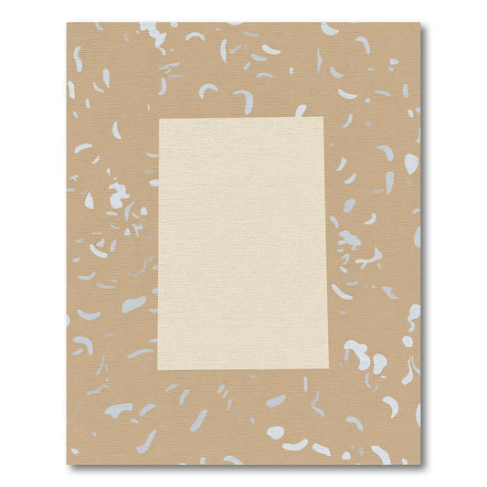 Terrazzo Cream Abstract Shape Rug