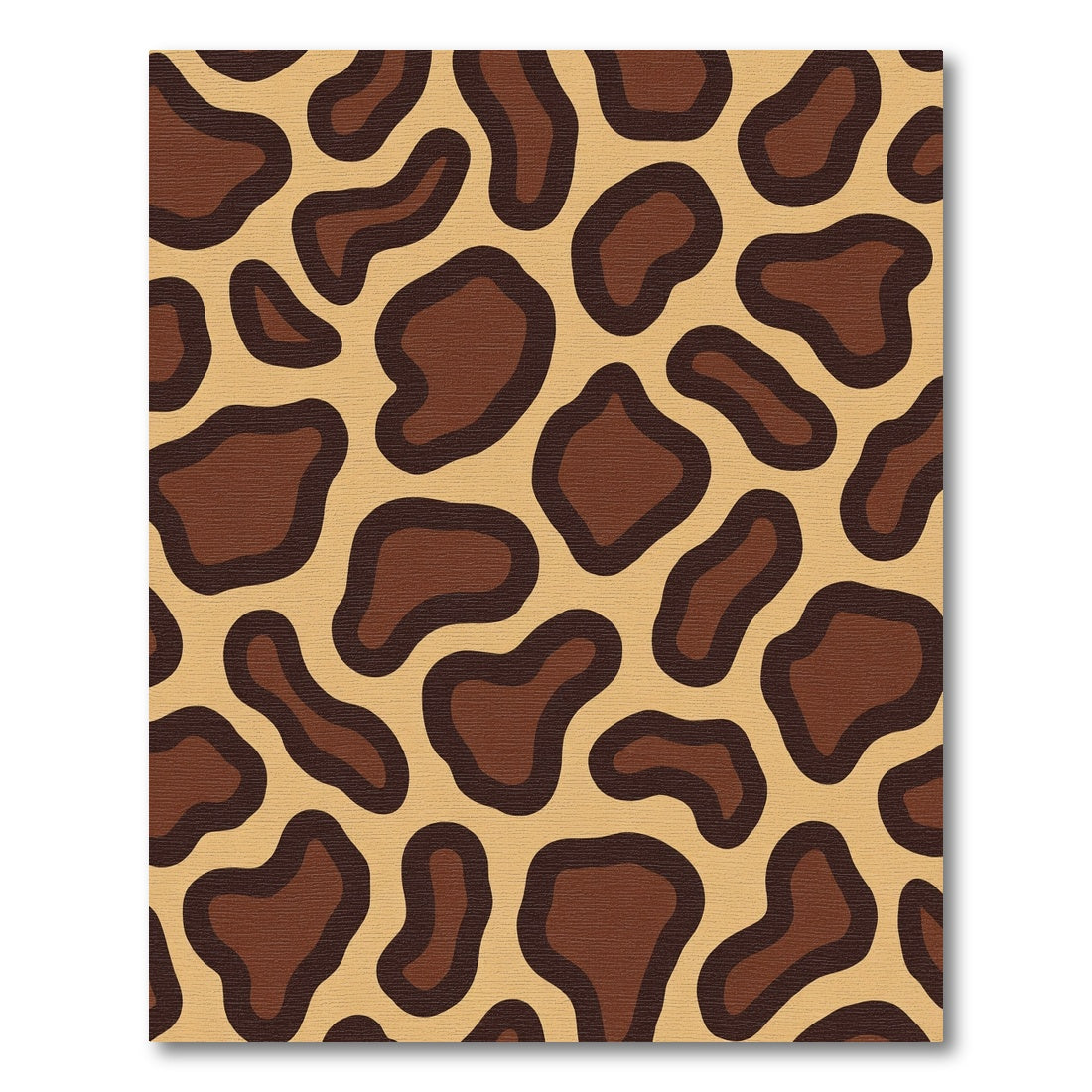 Brown Leopard Spots All Over Rug