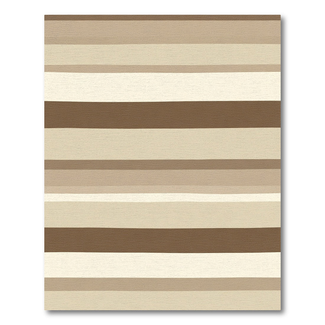 Subtle Neutral Horizon Bands Rug