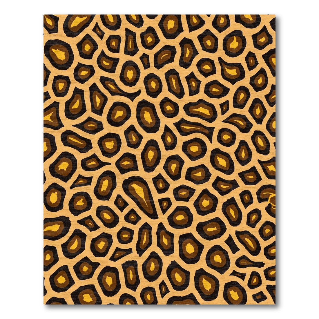 Golden Brown Animal Spot Rug