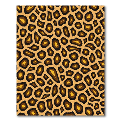 Golden Brown Animal Spot Rug