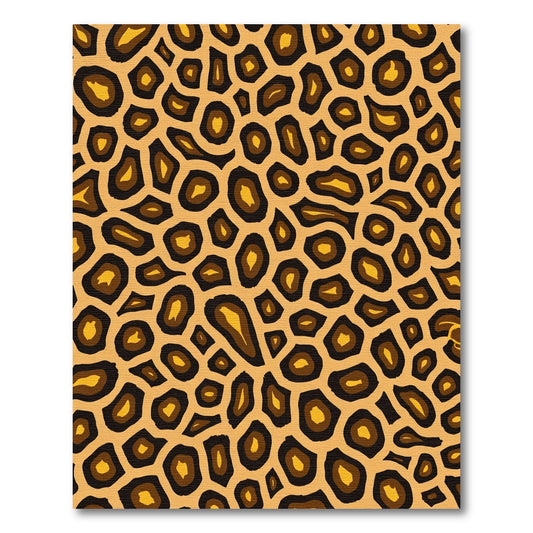 Golden Brown Animal Spot Rug
