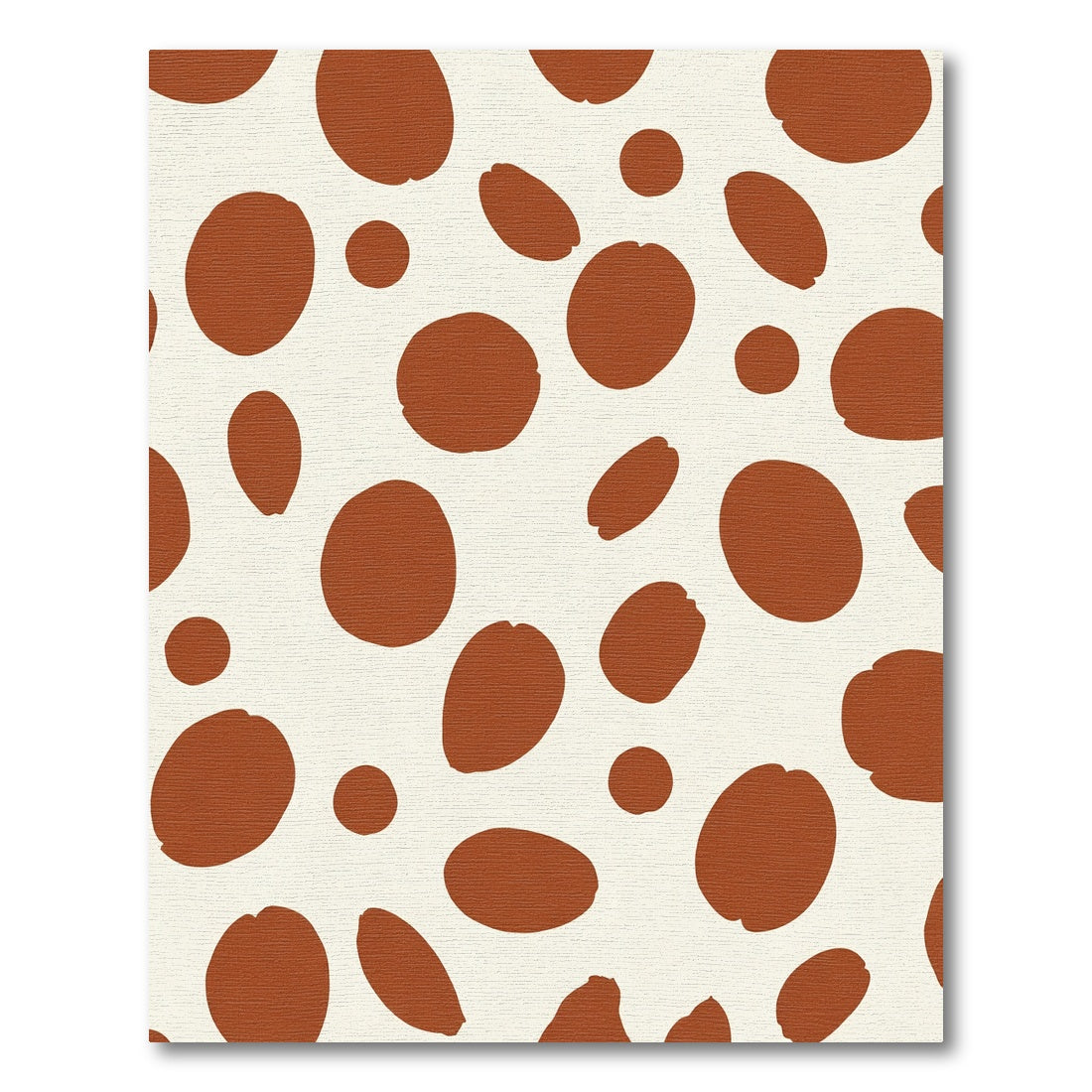 Terracotta Spots Abstract Composition Rug