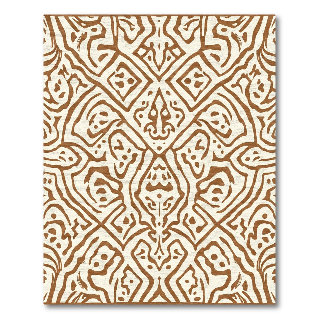 Brown Ivory Tribal Savanna Rug