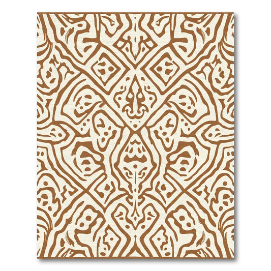 Brown Ivory Tribal Savanna Rug