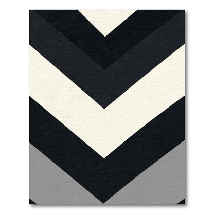 Monochromatic Chevron Geometric Statement Rug