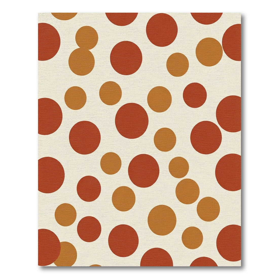 Terracotta Ochre Scattered Dot Rug