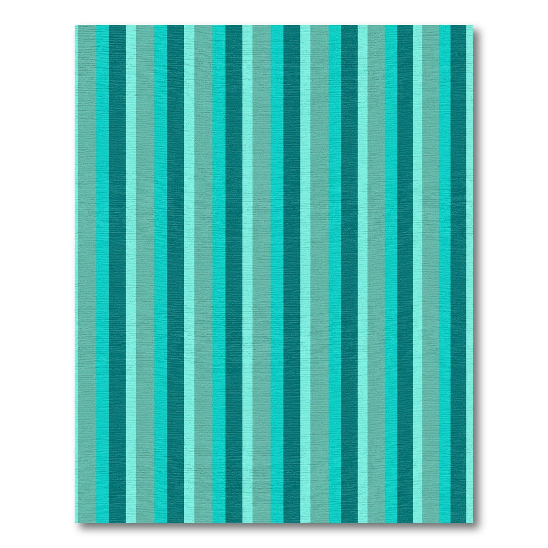 Aqua Tones Vertical Stripe Rug