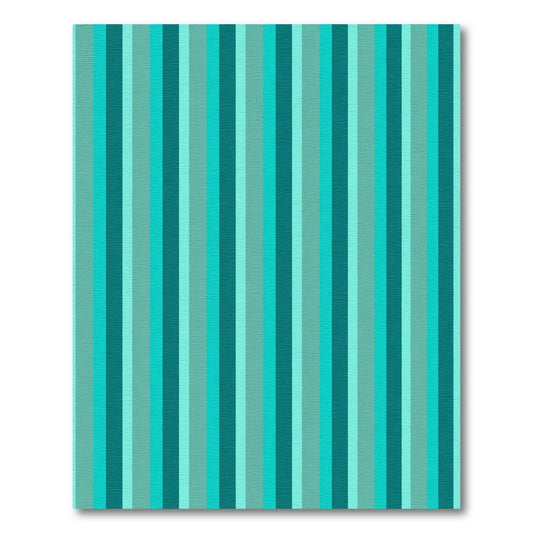 Aqua Tones Vertical Stripe Rug