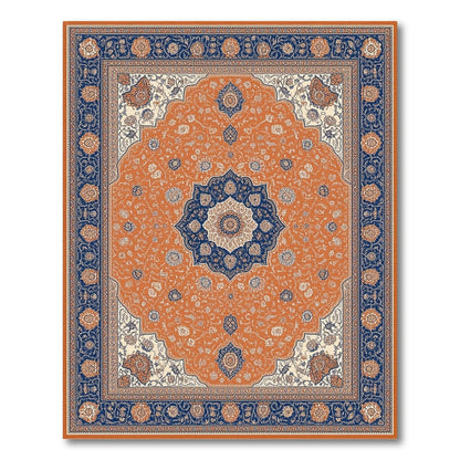 Orange Persian Medallion No. 13 Area Rug