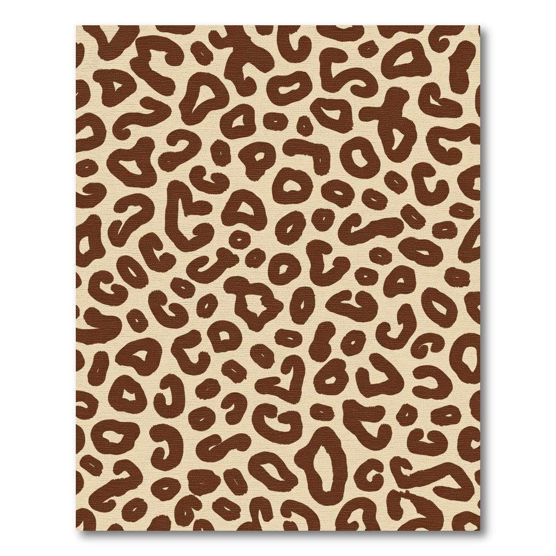Brown Leopard Spots Texture Rug