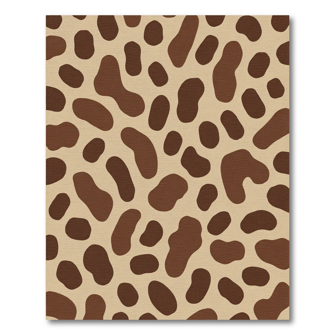 Brown And Tan Organic Blob Rug