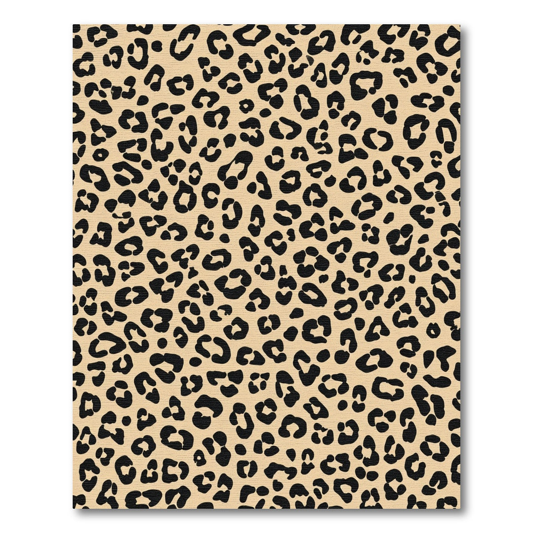 Classic Black Leopard Spots Rug