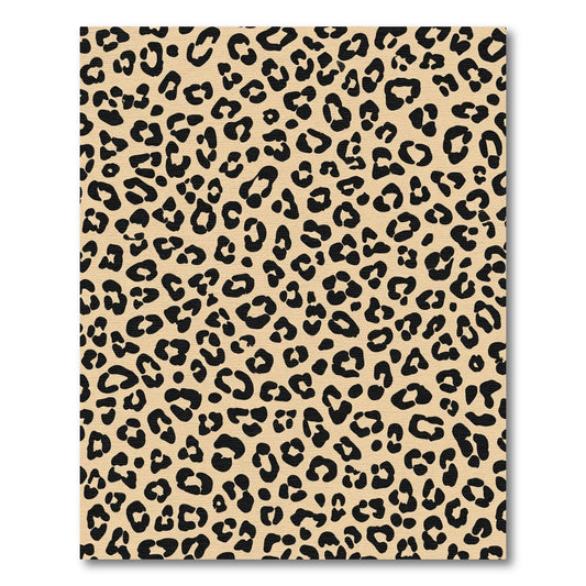 Classic Black Leopard Spots Rug