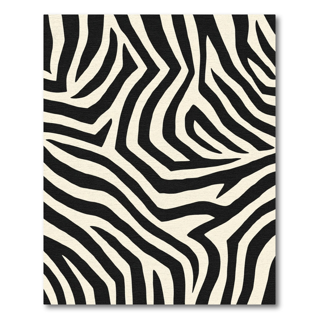 Monochrome Wavy Organic Stripes Rug